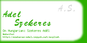 adel szekeres business card